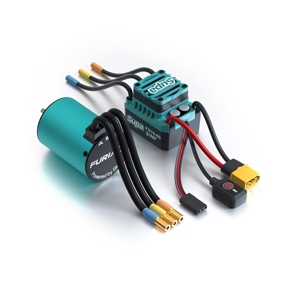 Skyrc Supa Sk-300080 Esc Sk-400035 Motor Furiax Supa 3650 4Pole Kv5400 Brushless Motor And 60A Esc For Rc Cars Gold 6033689674846