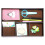 2X 4 Slots Desk Drawer Organizer, Pu Leather Drawer Storage Organizer Divider(Brown) 1