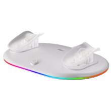 Charging Dock for Meta Quest 2/3/3s with RGB Light, VR Accessories & Wireless Station