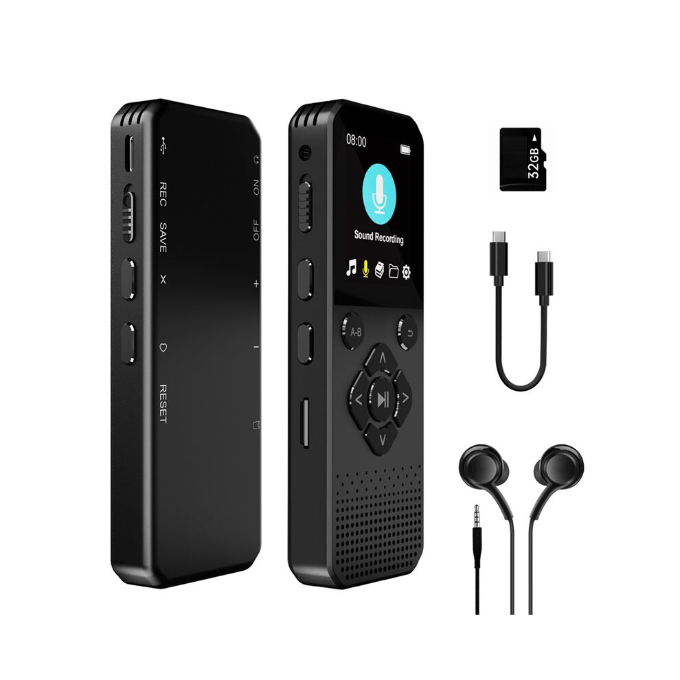 Digital Voice Recorder With Playback Mp3 Voice Recorder For Presentations, Conferences And Interviews 32G 4713694677927