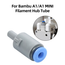 4-in-1 PTFE Adapter Straight Filament Feeder PTFE Teflon Tube Connector for  A1/A1  3D Printer 3PCS