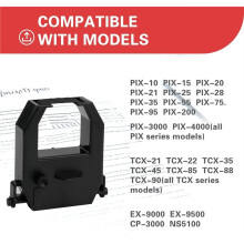 9Pack Clocks Ribbon for Amano PIX 10/15/20/21/25/35/28/55/75/95/200/3000/4000, TCX 11/21/22/35/45/85/88/90