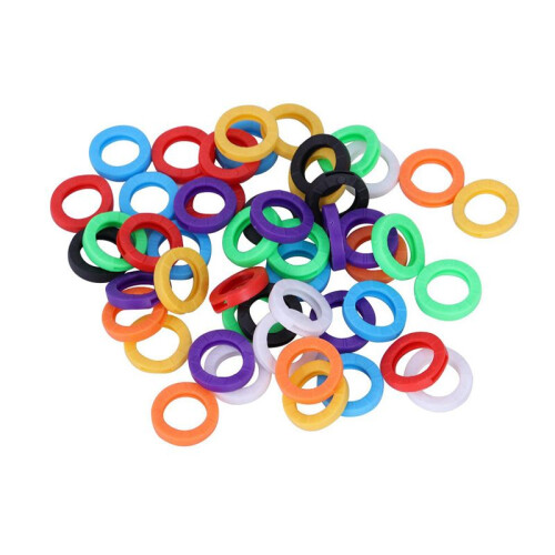 500PCS Small Size ID Identify Key Ring Cap Tag 2