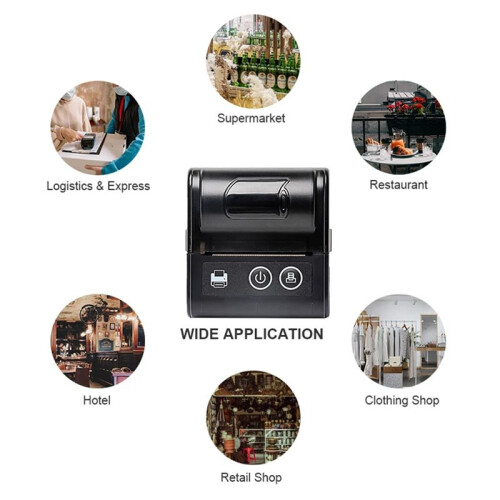 58MM  Thermal Printer  Thermal Printer for Printer Computer-Mobile Connection for IOS for Android EU Plug 1