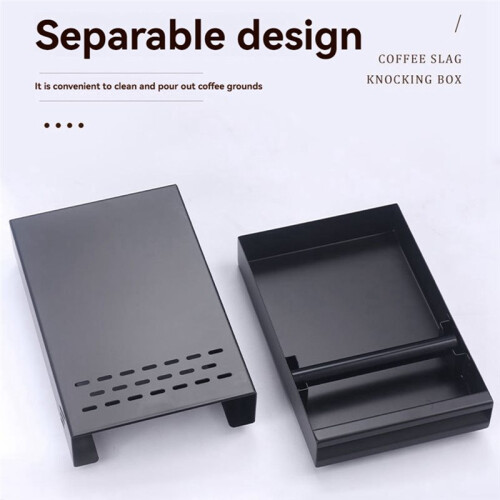 Coffee Knock Box Rod Coffee Grounds Container Coffee Ground Box Rod for Espresso Machine Easy-Clean Coffee Maker B