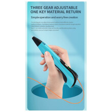 3D Printing Pen for Kids with LCD Display, 3D Pen,Safe Low-Temperature Create DIY Drawing Tool,Educational Toy White