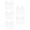 100Pcs Clear Acrylic Thread Organizer Set for Sewing Supplies Storage 4