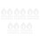 100Pcs Clear Acrylic Thread Organizer Set for Sewing Supplies Storage 5