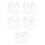 100Pcs Clear Acrylic Thread Organizer Set for Sewing Supplies Storage 6