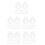 100Pcs Clear Acrylic Thread Organizer Set for Sewing Supplies Storage 7