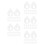 100Pcs Clear Acrylic Thread Organizer Set for Sewing Supplies Storage 10