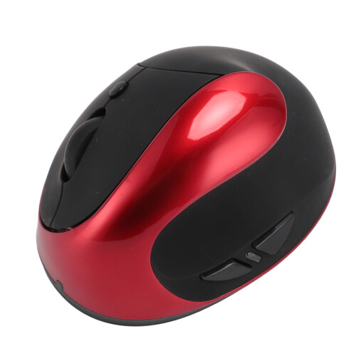 Mouse verticale wireless destro 800-1600 DPI rosso