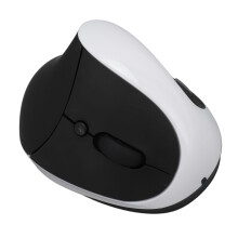 Weiße 2,4-GHz-vertikale Funkmaus 800–1600 DPI