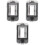 3Pièces Boîte Distribution Courant Pièce Gris Fenêtre Transparente 5