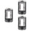 3Pièces Boîte Distribution Courant Pièce Gris Fenêtre Transparente 8