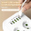 EU Plug AC Multitap Power Strip 2m Extension Cord Electrical Socket USB Home Office Surge Protector Network Filter Black 2