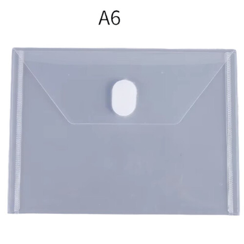 30pcs/Lot Transparent Envelope Plastic File Bag Document Filing Storage Bag Student Large Capacity Contract Office A6 1