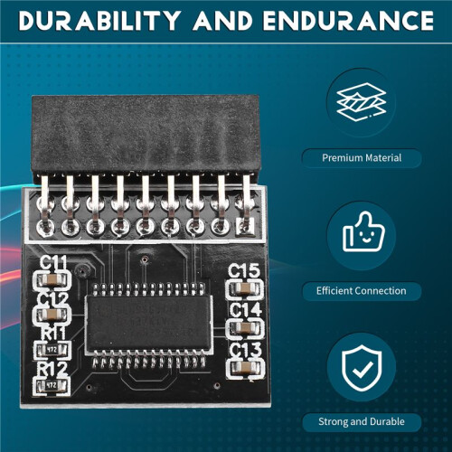 Modulo di Sicurezza TPM2.0 per Schede Madri As.Rock LPC 18 Pin Modulo TPM per Rack ASRock 2