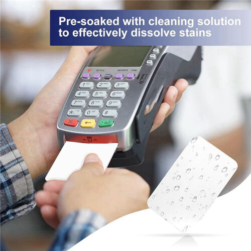 CR80 Card Reader Cleaning Cards, 100PCS Dual Side Card Reader Cleaner ...