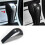 2X Carbon Fiber Shift Handle Cover For- 5 Series E60 X3 E83 6 Series E63 X5 E53 4