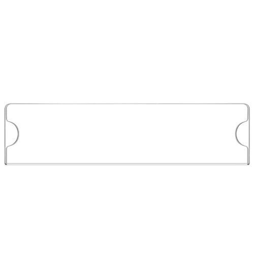 40X Suporte de Placa de Nome AcríLico Premium, 2X8 Polegadas, Suporte de Placa de PláStico AcríLico Transparente, Placas de Nome de Parede para 1