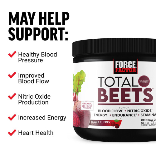Force Factor, Total Beets, Original Drink Powder, Sort Cherry, 7.1 oz (201 g) 2