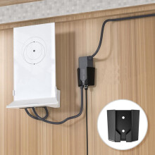 2X Lämplig för Starlink Ethernet-Adapter Satellitfäste Väggmonterad Lagringsställning Starlink Rack Svart