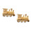 2St Ornament Set Retro Khaki, Creatief Houtdecoratie 5