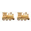 2St Ornament Set Retro Khaki, Creatief Houtdecoratie 6