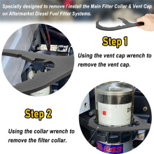 61090 Fuel Filter Wrench for 5Inch Davco Oil Filter Removal Tool, for Pro 230, 232, 233, 234, 242, 243