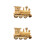2St Ornament Set Retro Khaki, Creatief Houtdecoratie 8