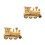 2St Ornament Set Retro Khaki, Creatief Houtdecoratie 10