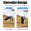 2PC Computer Arm Support Bracket Suitable for Office Desk Adjusted to Rotate Wrist Support Bracket Tray for Home Use 6