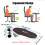 2PC Computer Arm Support Bracket Suitable for Office Desk Adjusted to Rotate Wrist Support Bracket Tray for Home Use 8
