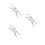 3Pcs Durable Aluminum Eyeglass Chain Nonslip Holder Multicolor 9