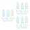 21Pièces Culottes Jetables Respirantes Multicolores 5