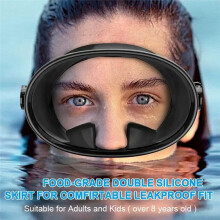 HD Field of Vision Diving Goggles Waterproof Anti-Fog Explosion-Proof Silicone Goggles Retro Free Diving Masks