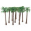 120 Pcs Coconut  Model Trees/Scenery Model Plastic Artificial Layout Rainforest Diorama 3