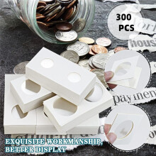 600PCS Coin Flips in 6 Sizes Cardboard Coin Holders for Colletors 2x2 Inch Coin Cardboard Coin Flips for Coin Collection