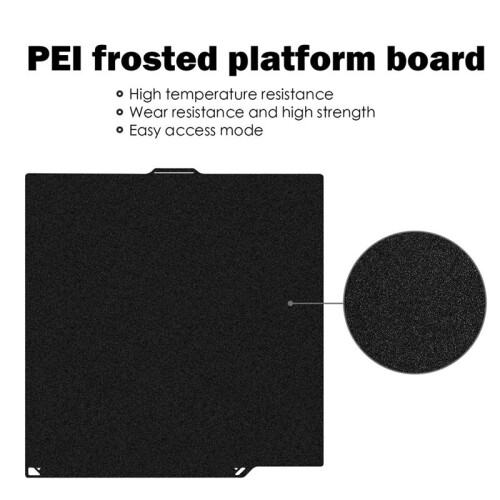 Build Plate PEI for  Centauri Carbon 260x271mm,3D Printer Double Sided Textured Platform Surface PEI Sheet 2
