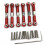 Staples 6Pcs Adjustable Metal Linkage Pull Rod Front /Rear Servo Link with 4Pcs Upgrade F/R Metal Dogbone A959-07 3