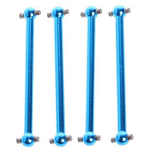 6Pcs Adjustable Metal Linkage Pull Rod Front /Rear Servo Link with 4Pcs Upgrade F/R Metal Dogbone A959-07