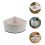 Decorative Bamboo Storage Basket with Liner for Kitchen Bathroom 8
