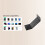 Foldable  Keyboard with Touchpad - Wireless Portable Keyboard with Stand, Rechargeable Full-Size Ultra-Slim 4