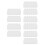 100Pièces Serviettes Absorbantes Blanches Portables Design 6