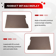 For Build Plate 270x293mm Dual Side PEI Spring Steel Magnetic Bed Plate 3D Printer PEI Sheet Bed Plate