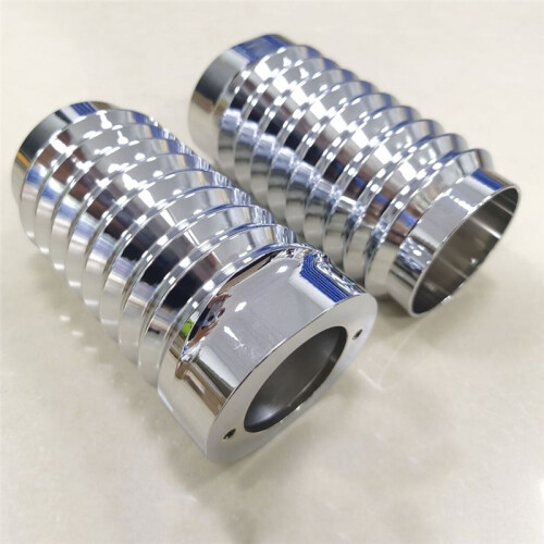 Copri Foderi Forcella Cromati Retrò per  Tour Road Street Tri Glide FLHR 1