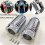 Copri Foderi Forcella Cromati Retrò per  Tour Road Street Tri Glide FLHR 6