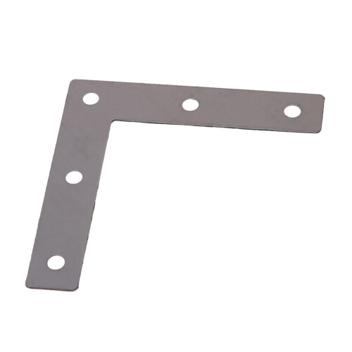 10X Angle Plate Corner Brace Flat L Shape Repair Bracket 80mm X 80mm 1