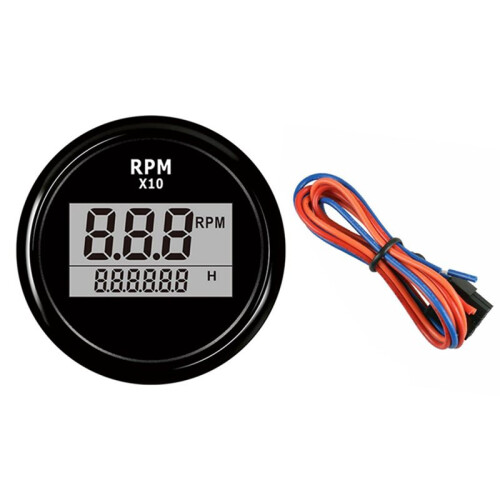 2X Tachymètre Numérique pour Bateaux LED 1